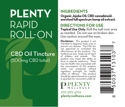 Plenty Rapid Roll-On 500mg